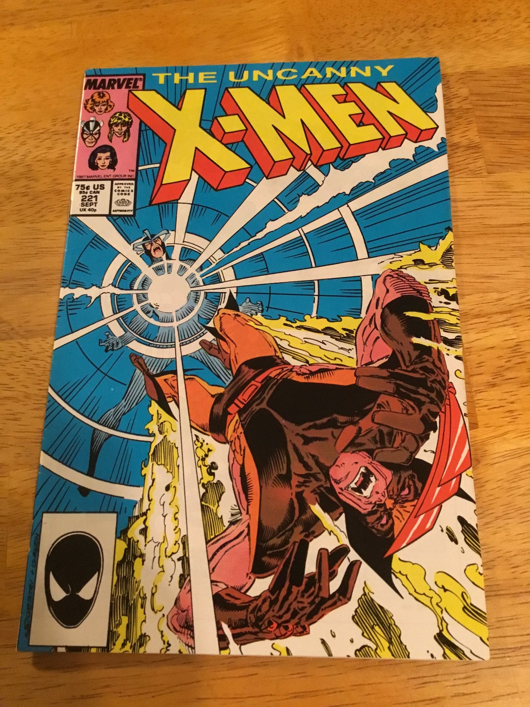 1986 Marvel Comics X Men the Uncanny Comic Book #221 Vol 1 - Etsy
