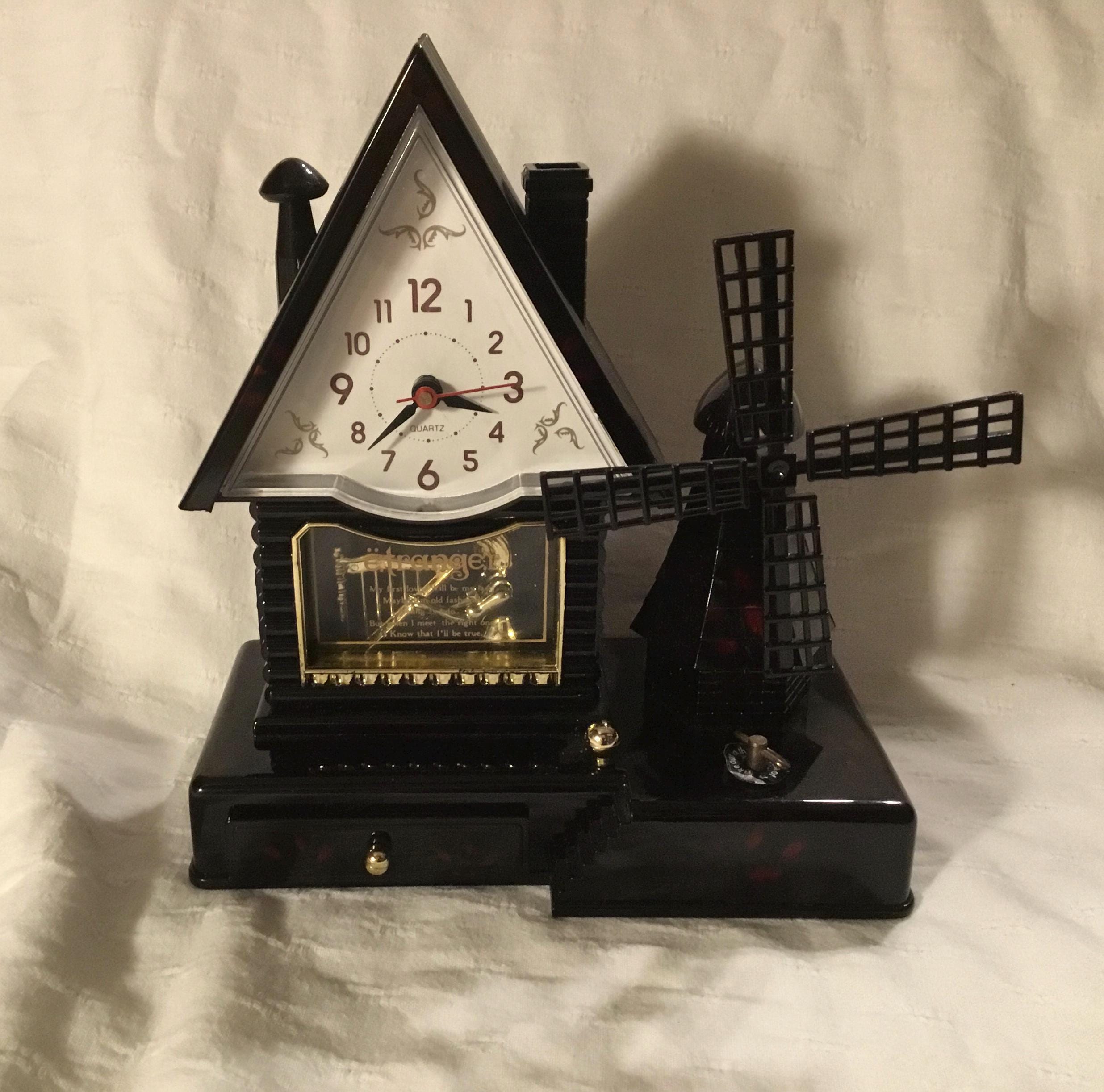 Quartz Etranger Windmill Music Box Drawer Black Plastic - Etsy