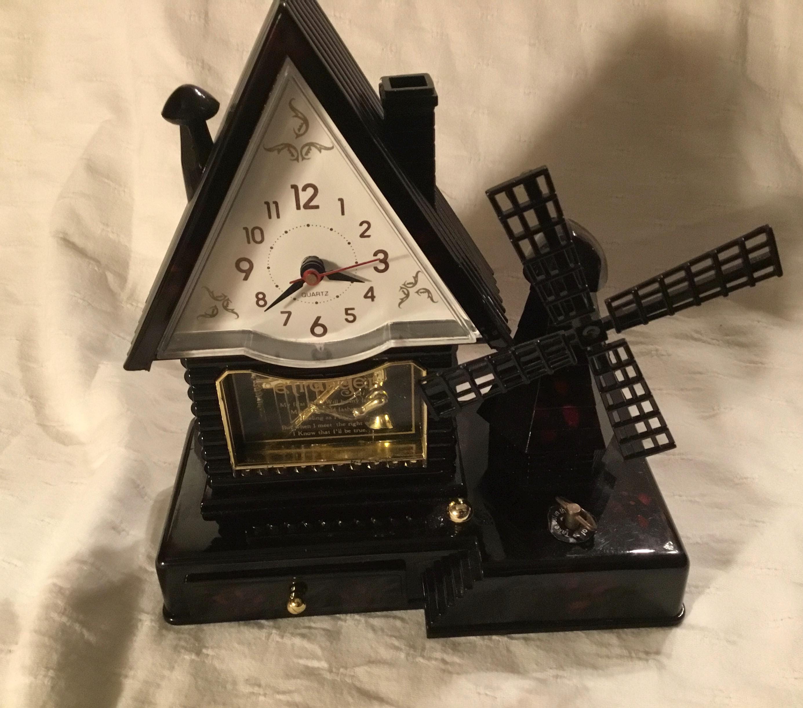 Quartz Etranger Windmill Music Box Drawer Black Plastic - Etsy