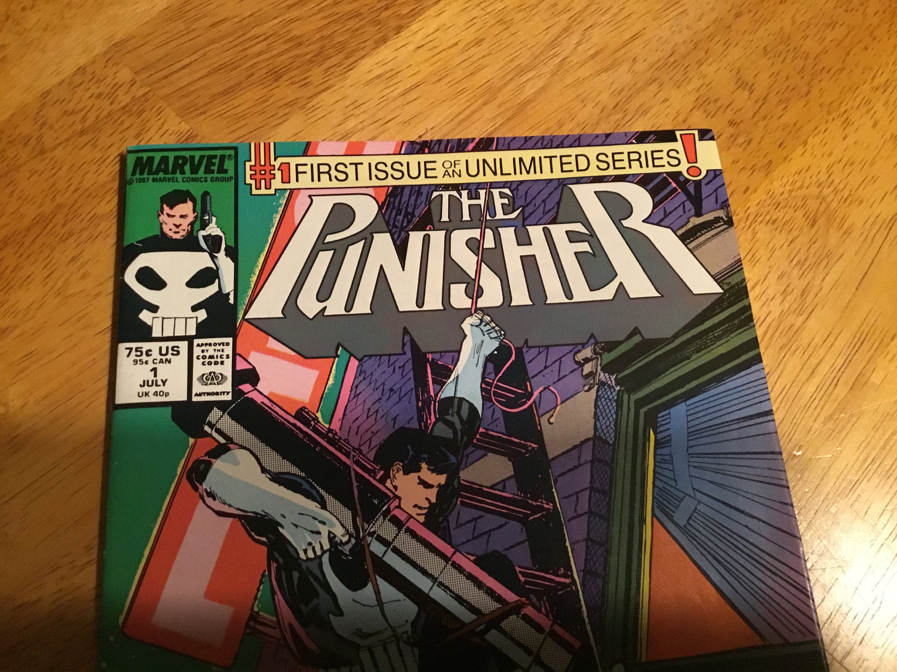 1987 Marvel Comic Book the Punisher Number 1 First Issue of an