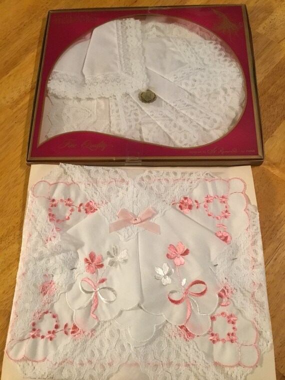 Vintage two packages ladies hankies nylon cotton … - image 10