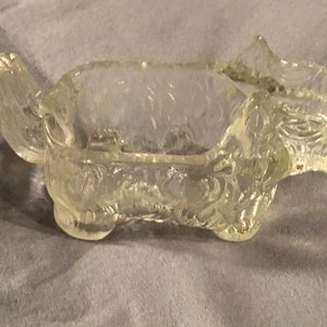 LE Smith 1930s glass Scottie creamer #34 Post Grape Nut  Cereal giveaway