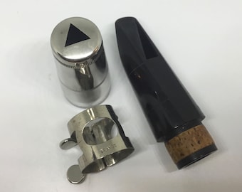 1990s vintage hard rubber Bb  clarinet mouthpiece made in France N4 musical instrument accessory