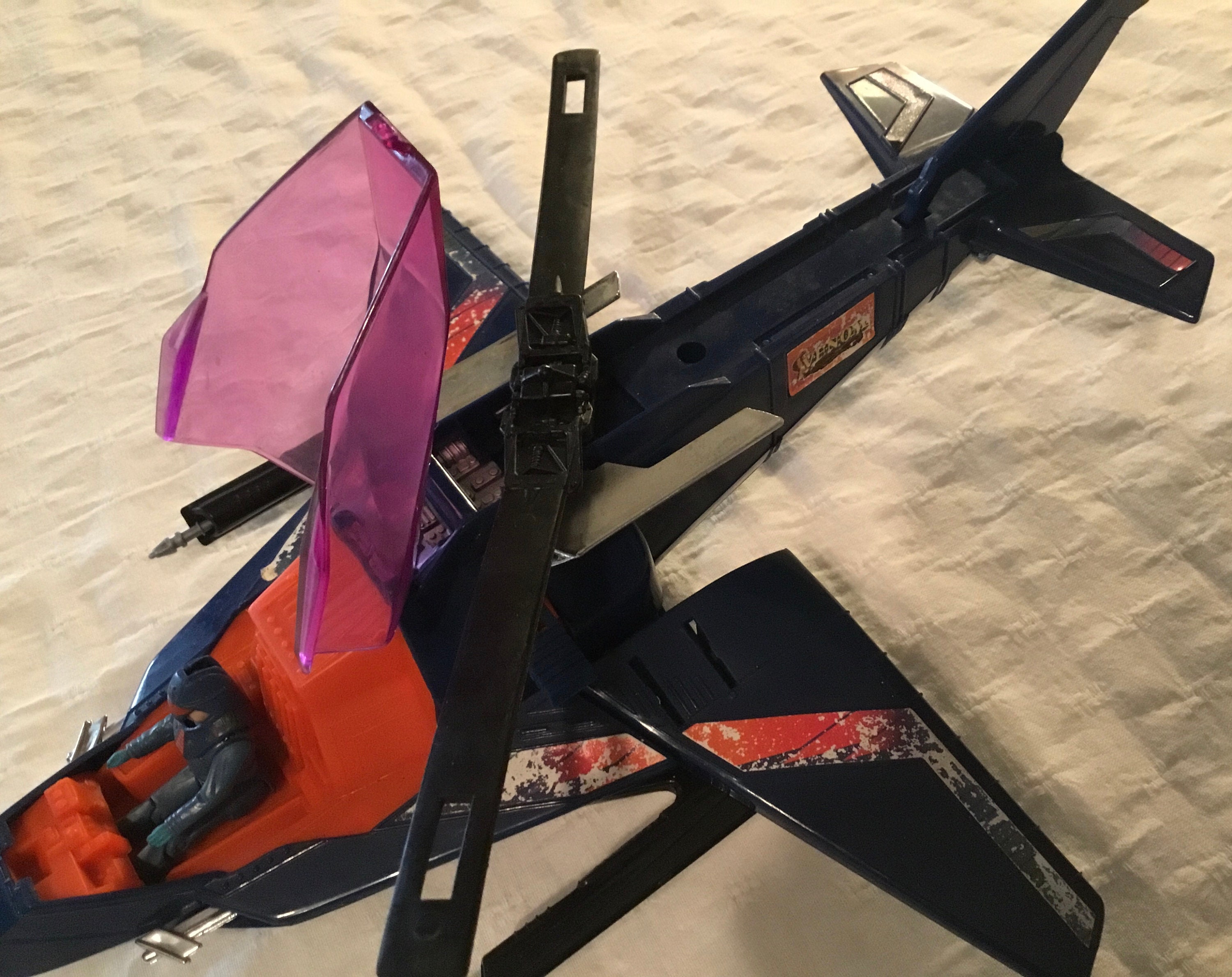 Pièce Jouet M.A.S.K. Switchblade Aile Droite Vintage Kenner - Occasion, Sans Rhino Confor