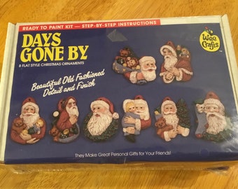 Figurine Décorative Accents Unlimited Wee Crafts – Santa « Look Who’s Here » – Peinte à La Main – Occasion