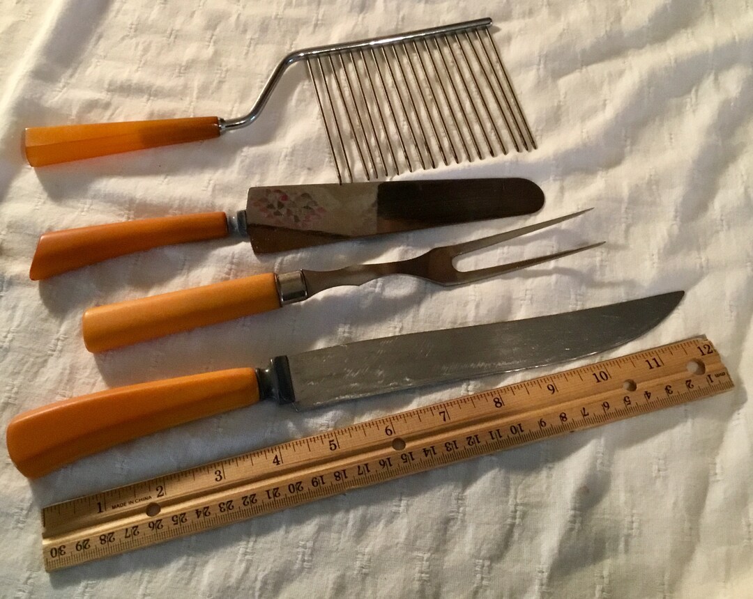Vintage Farm House Kitchen Serving Cooking Utensils Gadgets Carving ...