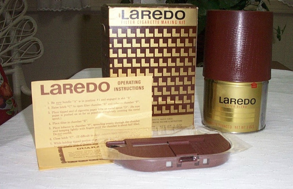 Laredo Filter Cigarette Making Kit from the 1970s Etsy