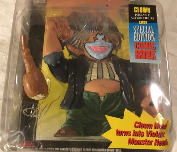 1994 Spawn Clown Action Figure With Comic Book Complete Unopened