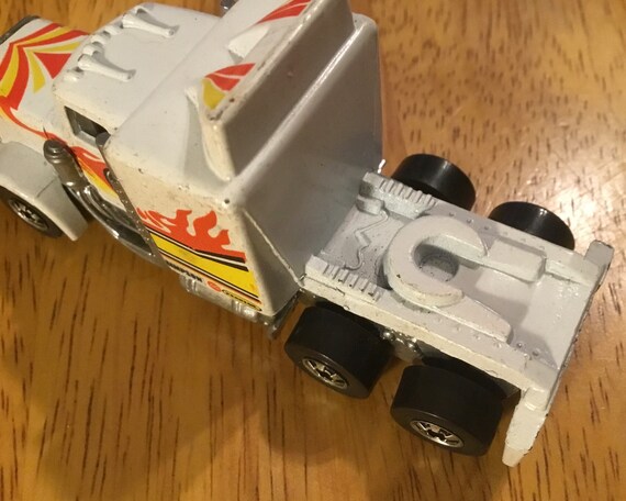 1983 Hot Wheels Long Shot metal semi camión Hong Kong juguete