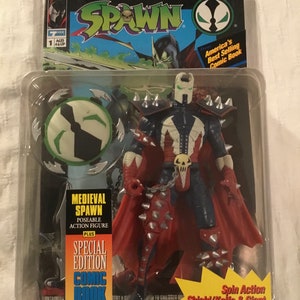 1994 Todd Mcfarlane Medieval Spawn Poseable Action Figure Comic