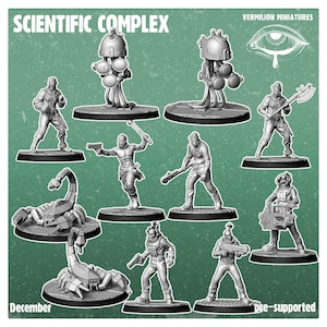 Science Complex | Post Apocalypse Minis by Vermillion | 3D Printed Wargaming Proxies