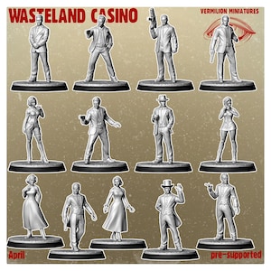 Wasteland Casino | Post Apocalypse Minis by Vermillion | 3D Printed Wargaming Proxies