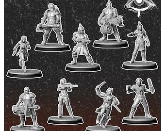 Capital Marauders  | Post Apocalypse Minis by Vermillion | 3D Printed Wargaming Proxies