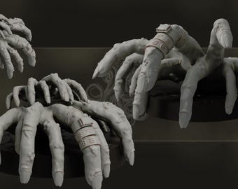 Hands | Fingered Nightmares by Realsteone | 3D Printed Wargaming Proxies