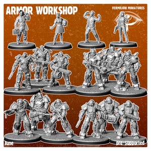 Armored Workshop | Post Apocalypse Minis by Vermillion | 3D Printed Wargaming Proxies