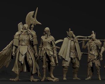 The Cool Ones | Cool Night Folk by Realsteone | 3D Printed Wargaming Proxies