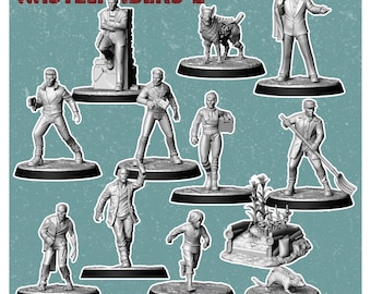 Wastelanders 2 | Post Apocalypse Minis by Vermillion | 3D Printed Wargaming Proxies