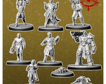 Nuclear Zealots | Post Apocalypse Minis by Vermillion | 3D Printed Wargaming Proxies