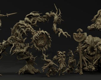 Big Pretty Plants | Those Who Reign In The Night by Realsteone | 3D Printed Wargaming Proxies