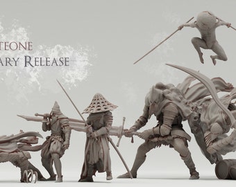 Guerreiros sem Mestre | Ronin Sombrio por Realsteone | Réplicas para Jogos de Guerra Impressas em 3D