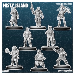 Misty Island | Post Apocalypse Minis by Vermillion | 3D Printed Wargaming Proxies