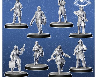 Life Guards | Post Apocalypse Minis by Vermillion | 3D Printed Wargaming Proxies