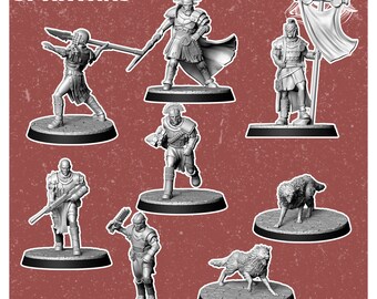 Spartans | Post Apocalypse Legion Minis by Vermillion | 3D Printed Wargaming Proxies