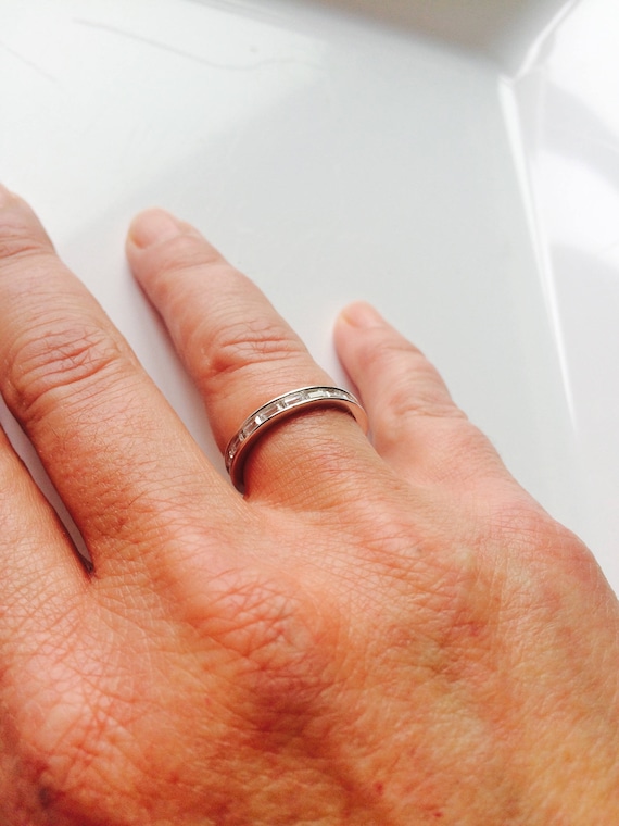 925 Sterling Silver Fancy Cz Half Eternity Ring – Claro Jewels