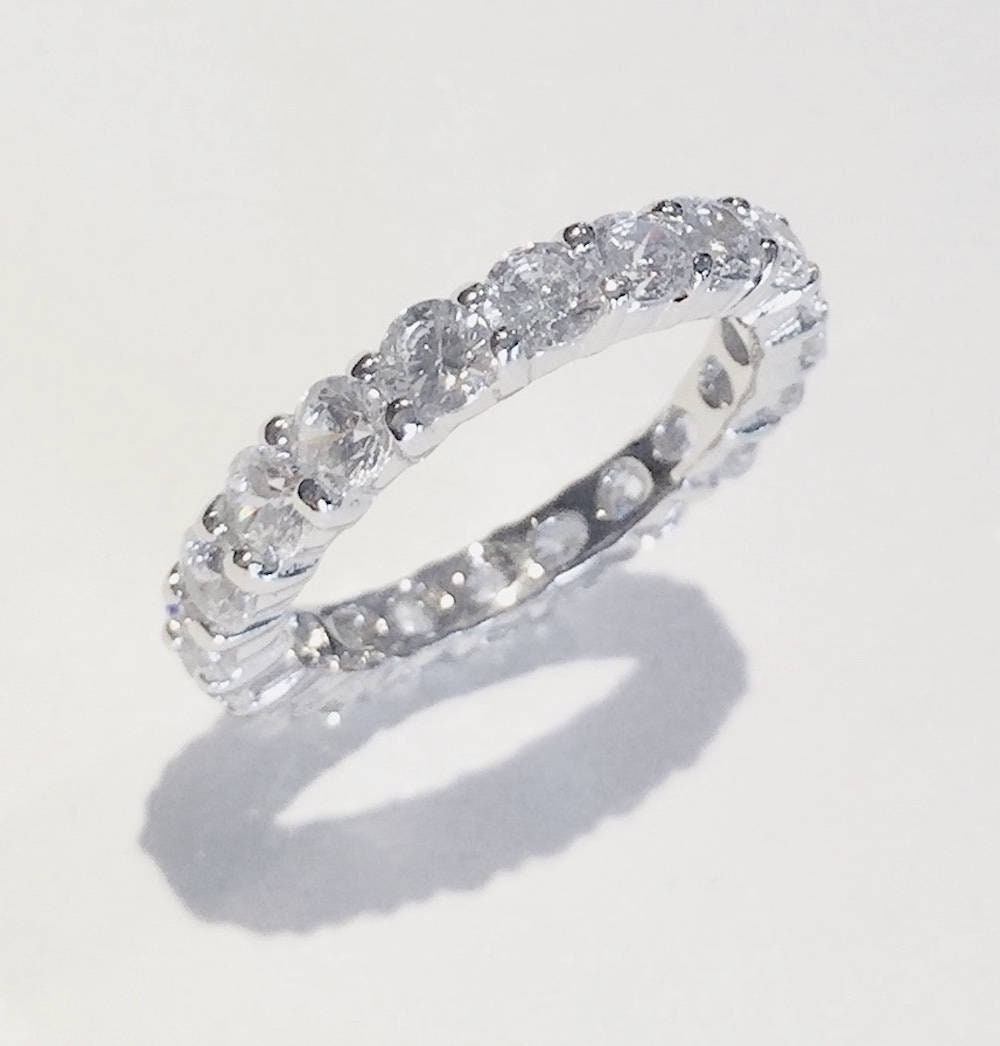 Eternity Marquise & Round CZ .925 Sterling Silver Ring Sizes 4-10 Eternity Marquise & Round CZ .925 Sterling Silver Ring Sizes 4-10