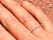 Dainty Thin 1.5 mm CZ Cubic Zirconia Minimalist Band .925 Sterling Silver Stackable Eternity Bridal Wedding Anniversary Ring 