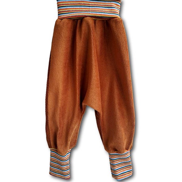 Cordhose / Pumphose / Kinder / cognac /  Mitwachshose / 68-116