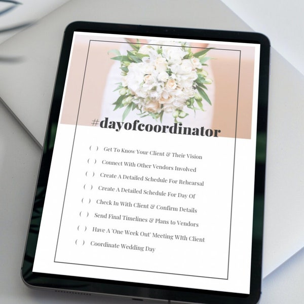 Complete Training Guide w/ Tools & Templates For Day Of Wedding Coordinators