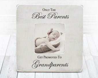 Grandparent Frame New Grandparent Frame Grandma Frame Grandpa Frame Only the Best Parents Get Promoted To Grandparents Mothers Day Gift