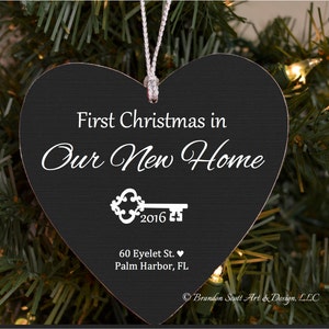 Our First Home, Christmas Ornament, Personalized, First Home Ornament, Custom Ornament, Housewarming Gift, New Home, First house, 1st Home