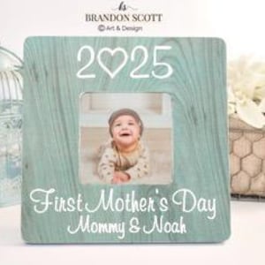 First Mothers Day Gift , First Mothers Day 2025, Mom Personalized Picture Frame, My First Mother&#39;s Day, Mom Frame, Mom Gift, 1st Mothers day
