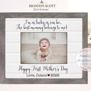 Personalized First Mother's Day Picture Frame: First Mother's Day frame gift