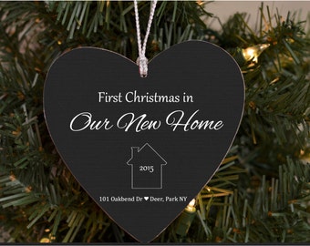 First Home Ornament, Our First Home, Christmas Ornament, Personalized, Custom Ornament, Housewarming Gift, New Home, First house, 1st Home