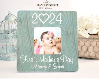 First Mothers Day Gift , First Mothers Day 2024, Mom Personalized Picture Frame, My First Mother's Day, Mom Frame, Mom Gift, 1st Mothers day