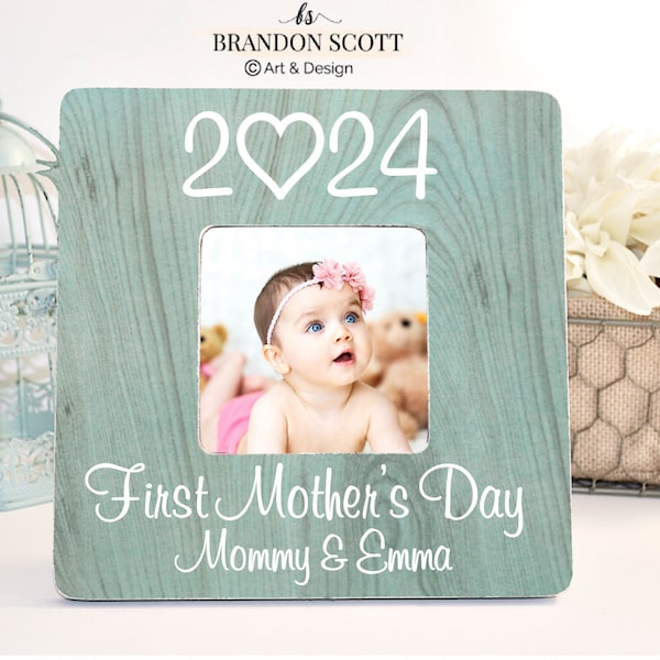 First Mothers Day Gift , First Mothers Day 2024, Mom Personalized Picture Frame, My First Mother's Day, Mom Frame, Mom Gift, 1st Mothers day