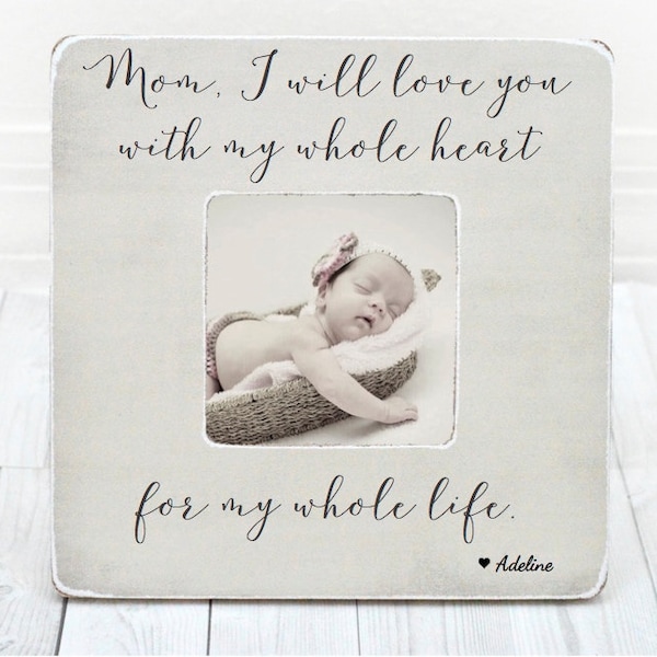 Mothers Day Mom gift Personalized Picture Frame for Mom Mommy Mother Grandma First Mothers Day Gift from son daughter Mothers Day Frame
