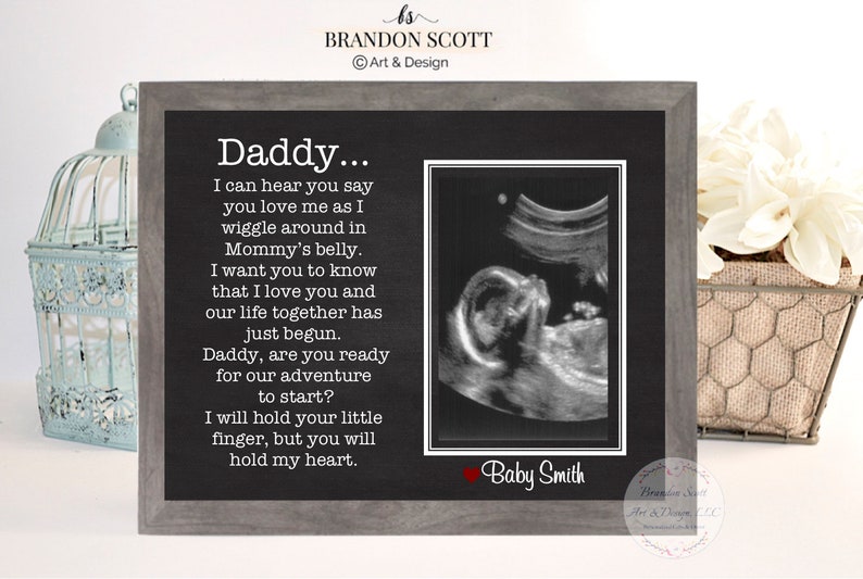 sonogram gift for dad