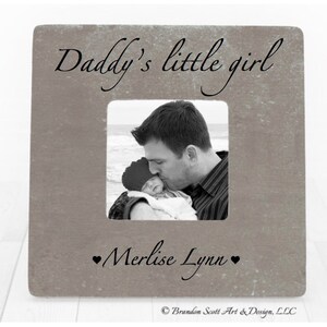 Fathers Day Daddy&#39;s Little Girl Frame, Gift for Dad, Daddy&#39;s Girl Frame, Father Of Girls Daughter Daughters, Father Daughter Frame