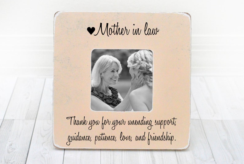 Mother in Law gift, Mother In Law frame, Mother In Law Picture Frame, Mothers Day Gift for Mother In law Parents of Groom image 1