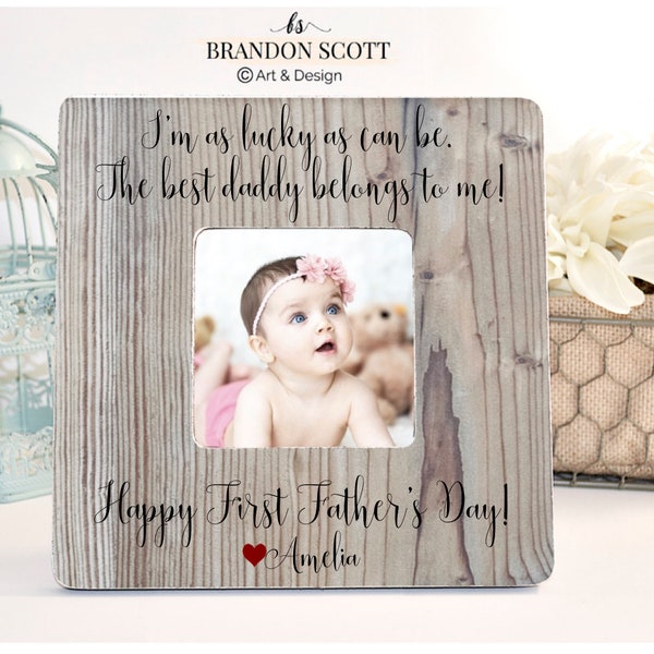 Father's Day Gift for Dad Personalized Picture Frame, Dad Frame, Dad gift, First Father's Day Gift Frame, 1st Father's Day