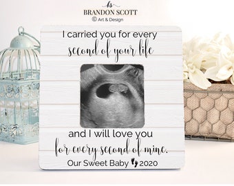 Memorial Picture Frame, Miscarriage Stillborn Memorial Gift, Baby Remembrance Stone. Infant Loss Gift, I carried you for every second