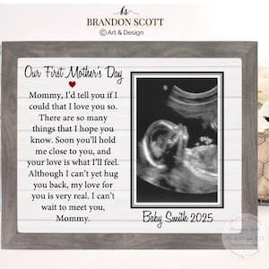 First Mother's Day Sonogram Gift For Mom, First Mother's Day Gift, Mom Frame, New Mom Gift, 1st Mothers Day Frame, Mother's Day Ultrasound