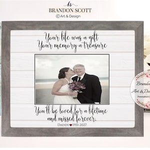 Sympathy Gift Frame – Personalized Memorial Picture Frame – In Loving Memory Keepsake – Comfort Gift for Loss