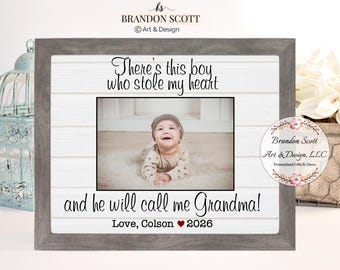 Marco de fotos personalizado para abuela: regalo de nieto, regalo de abuela, regalo para abuela