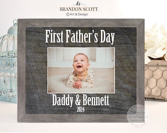 First father's day gift, first father's day frame, 1st father's day, gift for new dad, expecting dad, Gift for dad's first father's day