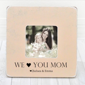 Mothers Day Gift for Mom Personalized Picture Frame Gift We Love You Mom from Kids Daughter Son Grandchildren, Holiday Gift